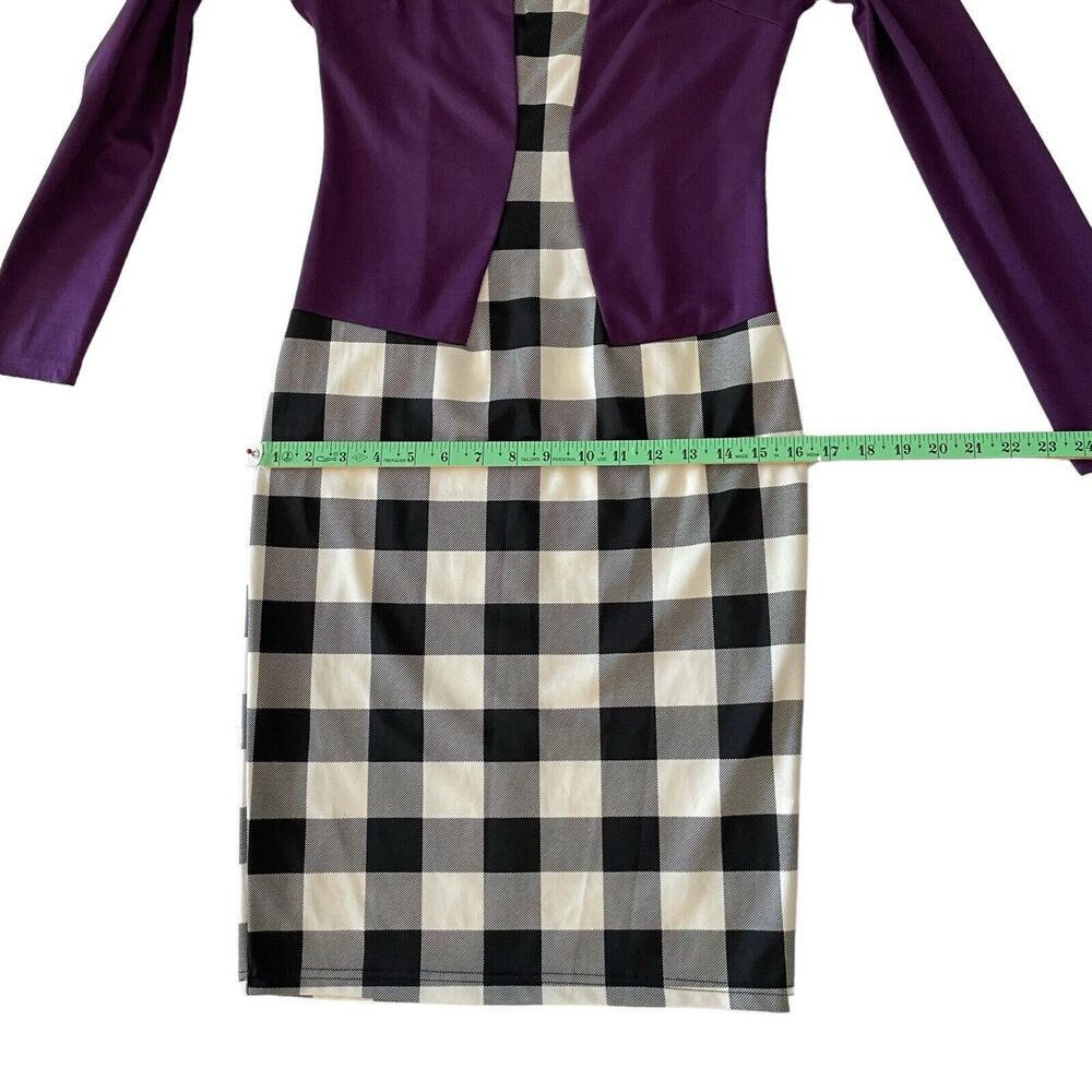 Oxiuli Fashion Women’s Purple Black Dress Size M - Picture 8 of 11